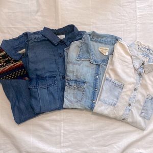 BUNDLE of FOUR Denim Shirts